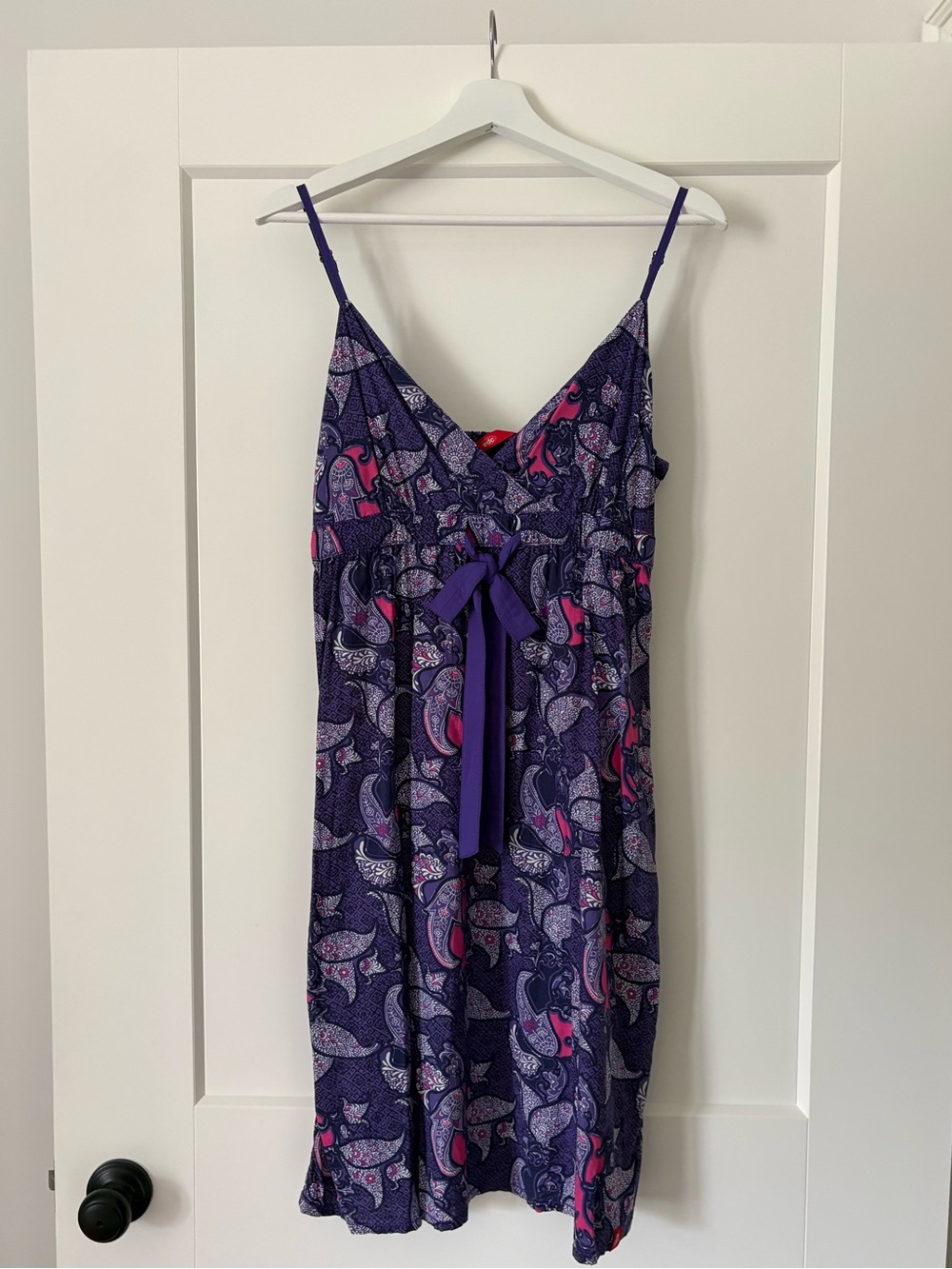 edc by Esprit Purple & Pink Paisley Sun Dress